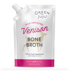 Green Juju Green Juju Frozen Bone Broth Venison 20 oz CASE (*Frozen Products for Local Delivery or In-Store Pickup Only. *)