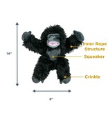 Tall Tails Tall Tails Plush Dog Toys | Gorilla with Squeaker & Rope 14"