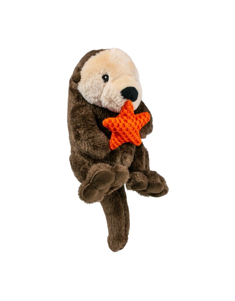 Tall Tails Tall Tails Plush Dog Toys | Otter with Squeaker & Rope 13"