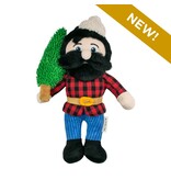 Tall Tails Tall Tails Plush Dog Toys | Paul Bunyan with Squeaker & Rope 14"