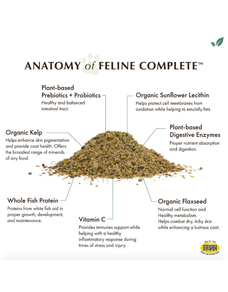 Wholistic Pet Organics Wholistic Pet Organics | Feline Complete w/ Whitefish 4 oz