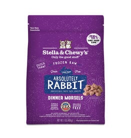 Stella & Chewy's Stella & Chewy's Raw Frozen Cat Food Absolutely Rabbit 1 lb CASE (*Frozen Products for Local Delivery or In-Store Pickup Only. *)