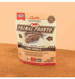 Primal Pet Foods Primal Raw Frozen Pronto Cat Food Pork 1 lb 12 ct CASE (*Frozen Products for Local Delivery or In-Store Pickup Only. *)