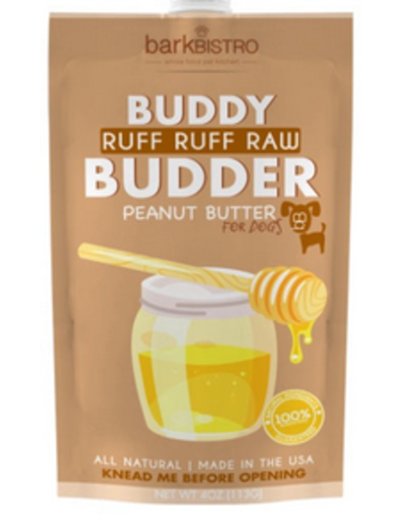 Bark Bistro Bark Bistro Buddy Budder | Ruff Ruff Raw Peanut Butter 4 oz Pouch