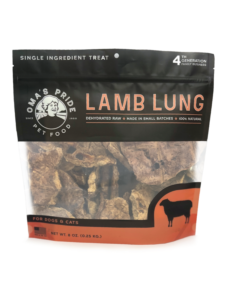Oma's Pride Oma's Pride Dehydrated Lamb Lung Chips 8 oz single