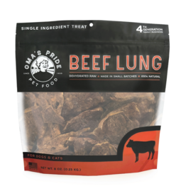 Oma's Pride Oma's Pride Dehydrated Beef Lung Chips 8 oz CASE