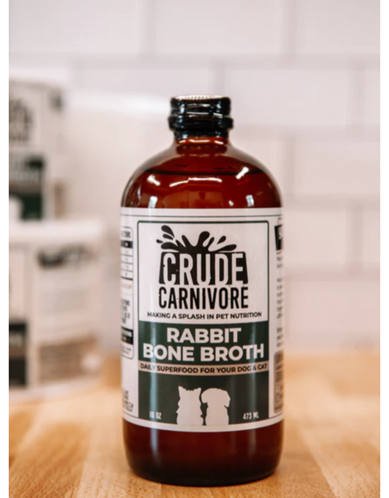 Crude Carnivore Crude Carnivore Bone Broth | Rabbit 16 oz