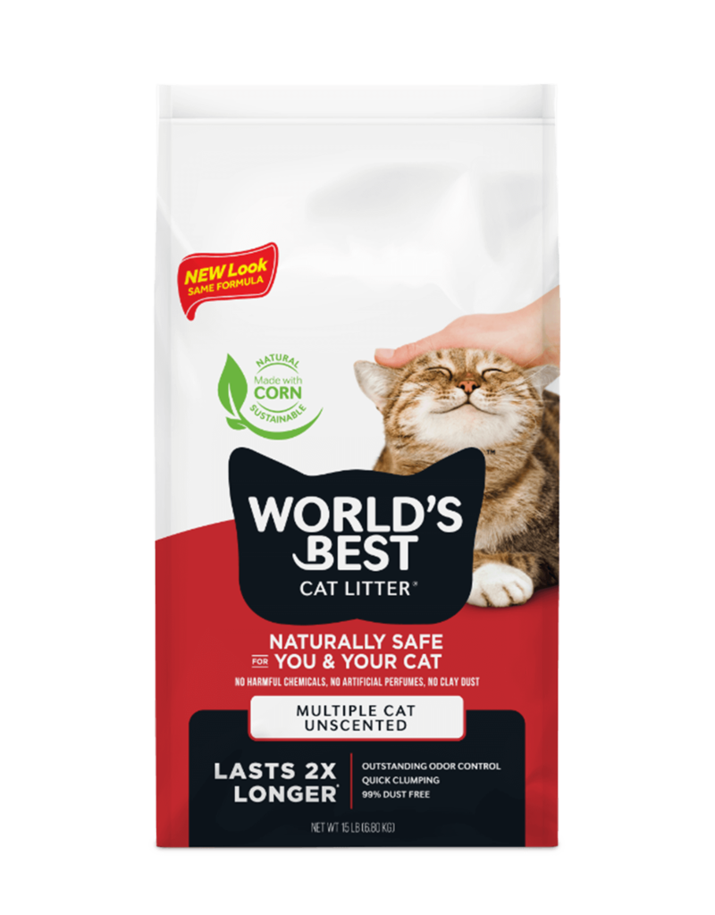 World's Best World's Best Cat Litter | Multiple Cat Unscented 8 lb