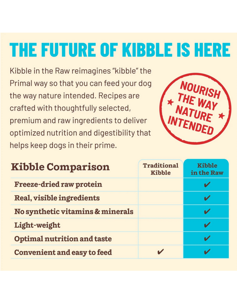 Primal Pet Foods Primal Kibble In The Raw | Canine Fish & Pork 1.5 lb