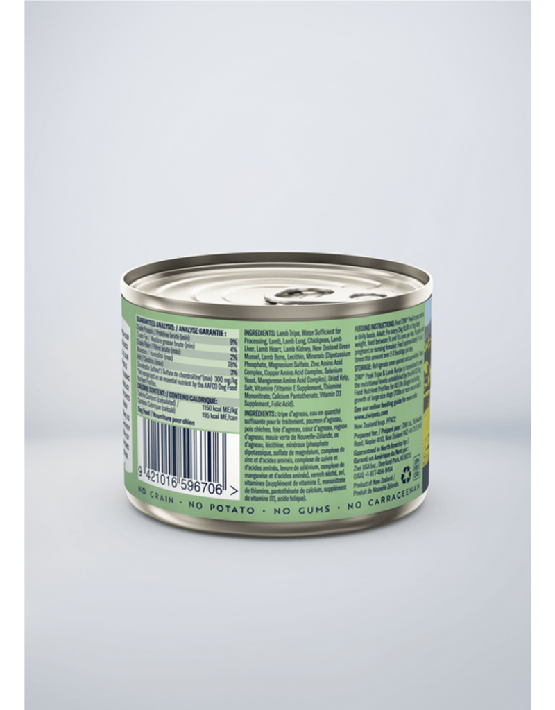Ziwipeak ZiwiPeak Canned Dog Food | Tripe & Lamb 6 oz single