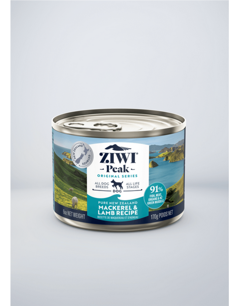 Ziwipeak ZiwiPeak Canned Dog Food | Mackerel & Lamb 6 oz CASE