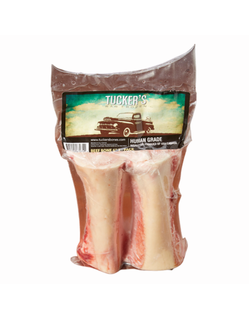 Tuckers Tucker's Raw Frozen Dog Food Frozen Bones | Beef Marrow Bones 6" 2 pk (*Frozen Products for Local Delivery or In-Store Pickup Only. *)