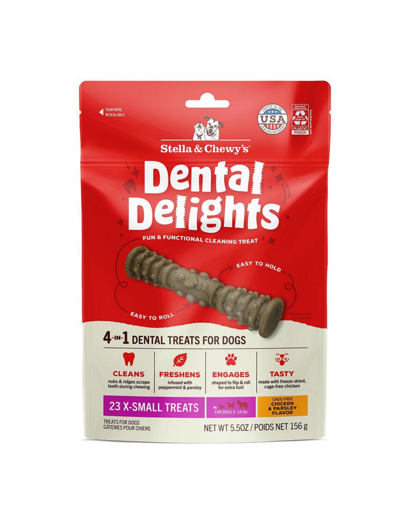 Stella & Chewy's Stella & Chewy's Dental Delights | Extra Small (XS) 4-in-1 Treat for Dogs 23 ct 5.5 oz Bag