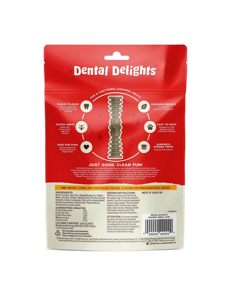 Stella & Chewy's Stella & Chewy's Dental Delights | Small 4-in-1 Treat for Dogs 21 ct 10.5 oz Bag