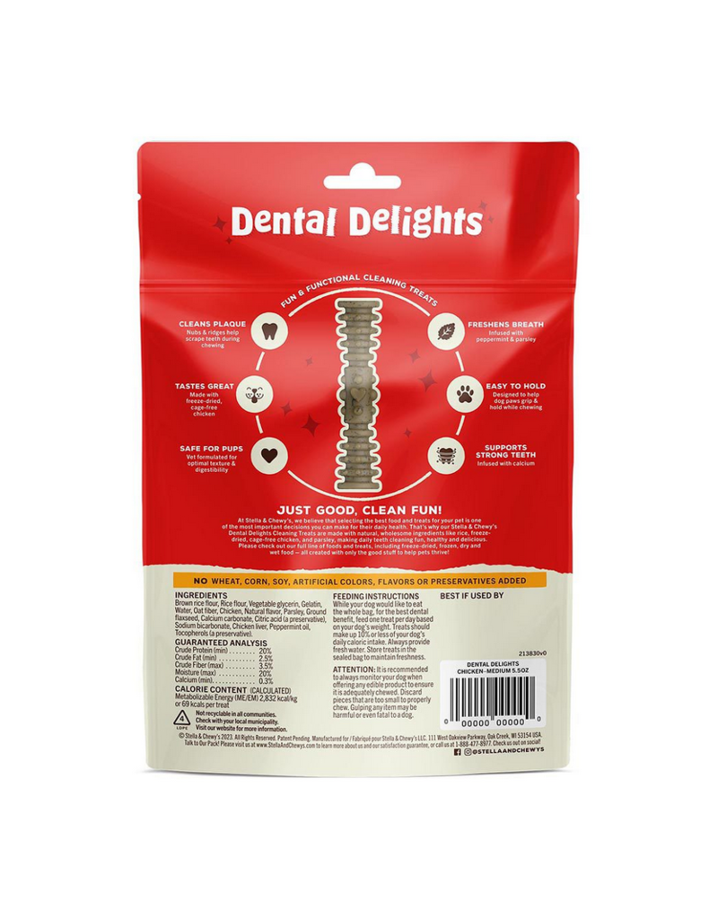 Stella & Chewy's Stella & Chewy's Dental Delights | Medium 4-in-1 Treat for Dogs 27 ct 23.2 oz Bag