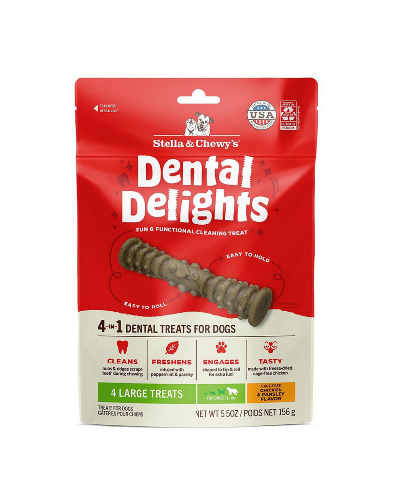 Stella & Chewy's Stella & Chewy's Dental Delights | Large 4-in-1 Treat for Dogs Single Serve 20 ct CASE
