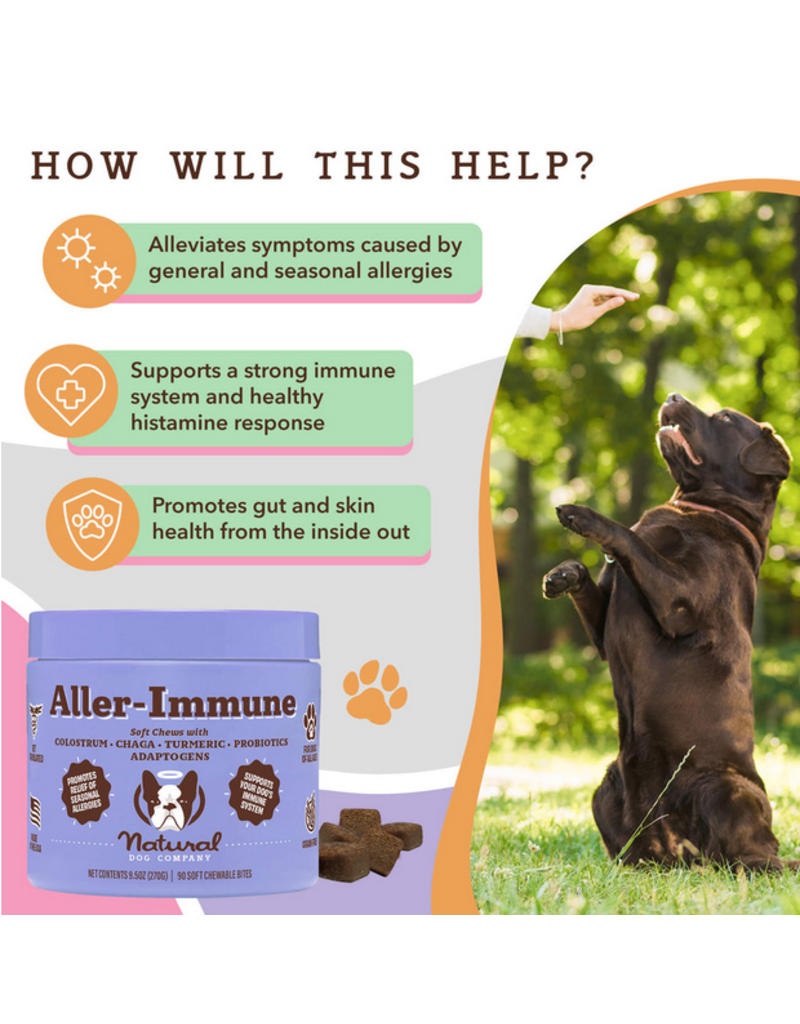 Natural Dog Company Natural Dog Company Supplements | Aller-Immune Chews 90 ct 9.5 oz