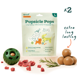 Woof Woof Pupsicle | Pops Peanut Butter & Beef Refill Small