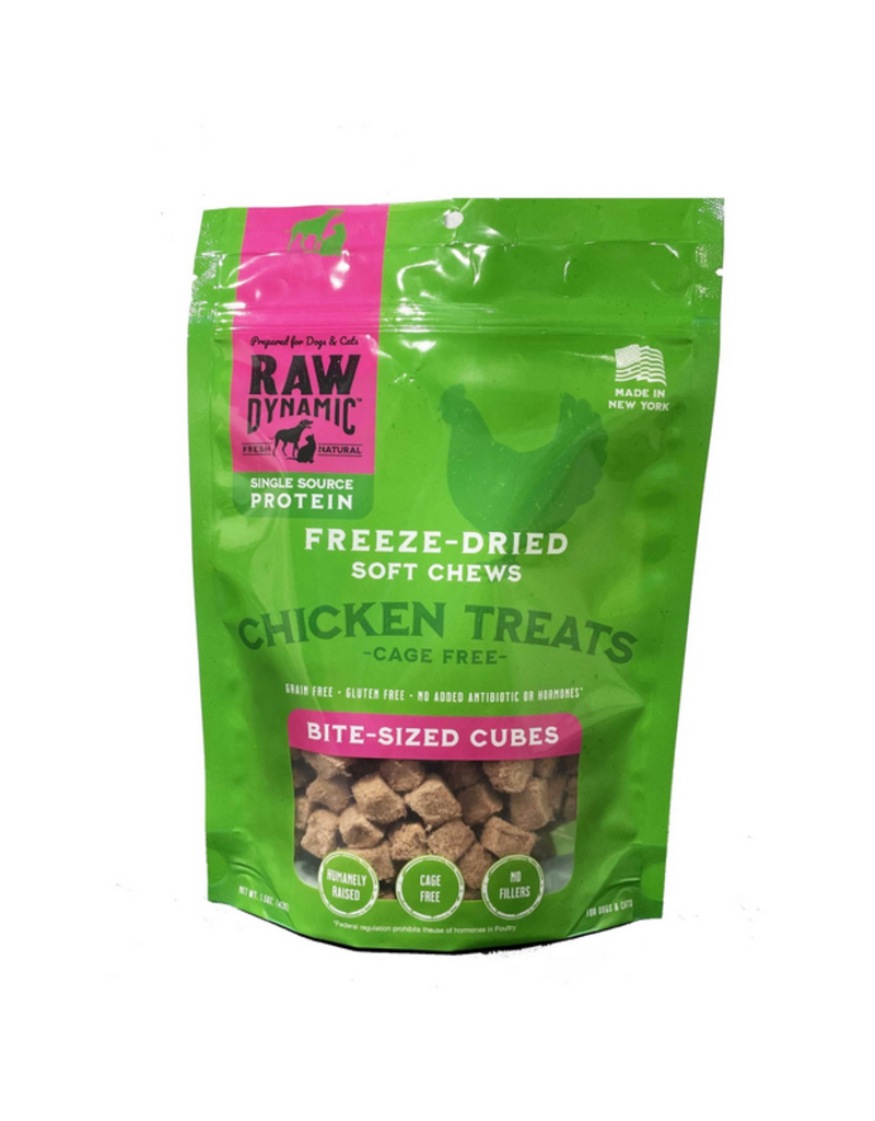 Raw Dynamic Raw Dynamic Air Dried Treats | Cage Free Chicken Soft Chews for Cats & Dogs 1.5 oz