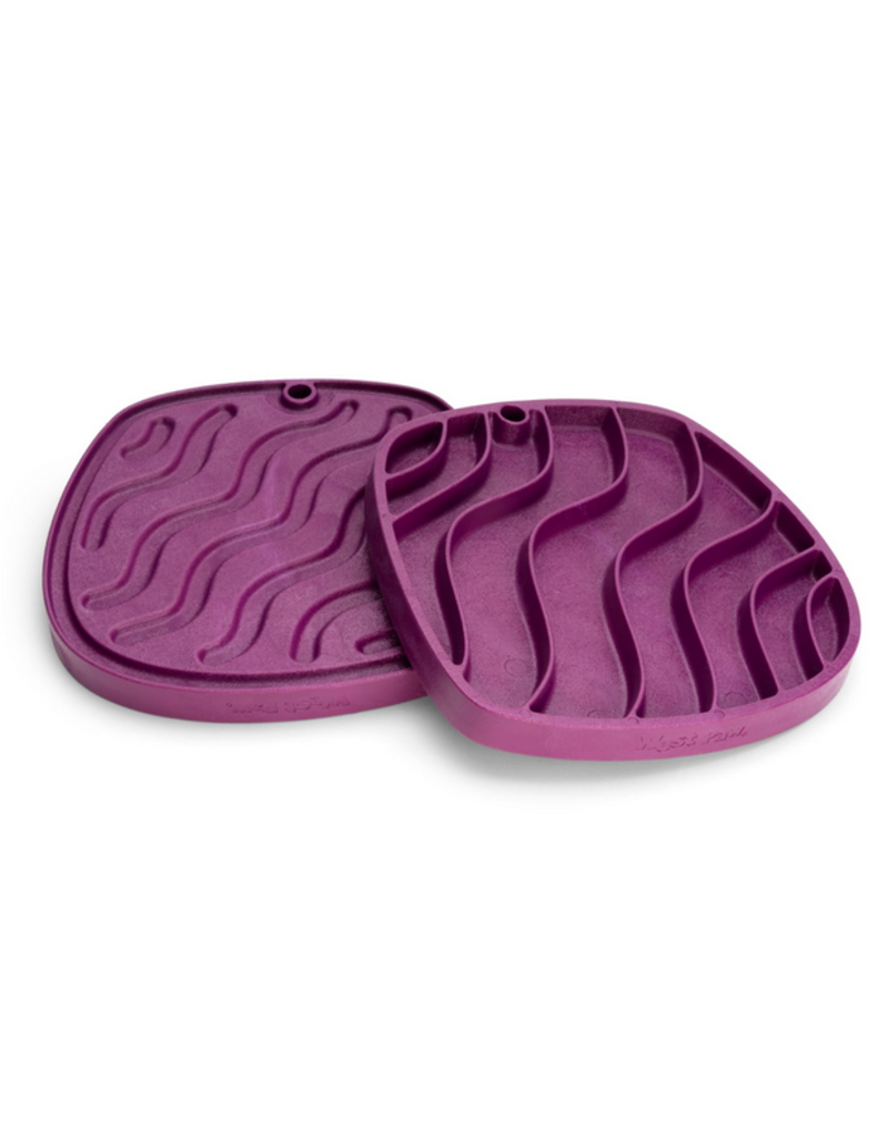 West Paw West Paw Sea Flex | Dog Feast Mat Waves Tropic Red