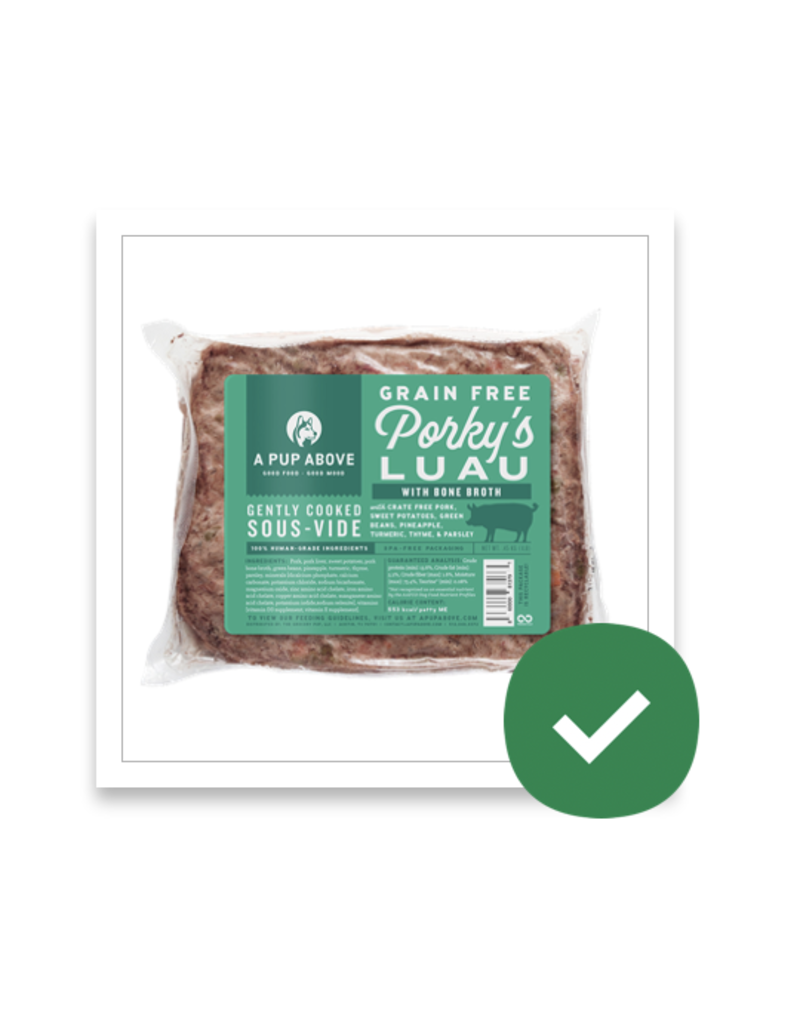 A Pup Above A Pup Above Gently Cooked | Porky's Luau Pork Recipe 1 lb (*Frozen Products for Local Delivery or In-Store Pickup Only. *)