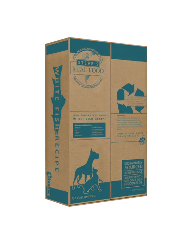 Steve's Real Food Steve's Real Food Dog & Cat Patties | Whitefish 13.5 lb (*Frozen Products for Local Delivery or In-Store Pickup Only. *)