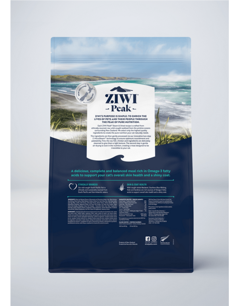 Ziwipeak ZiwiPeak Steam-Dried Cat Food | South Pacific Fish 4.9 lb