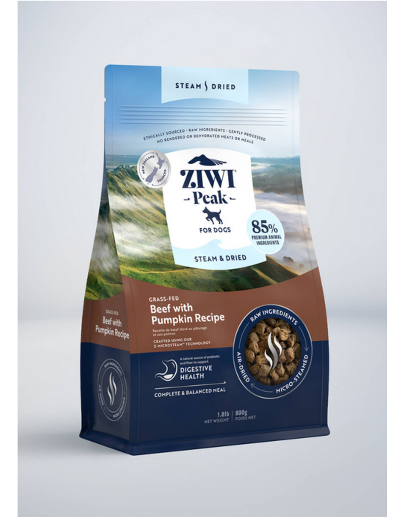 Ziwipeak ZiwiPeak Steam-Dried Dog Food | Beef & Pumpkin 1.8 lb
