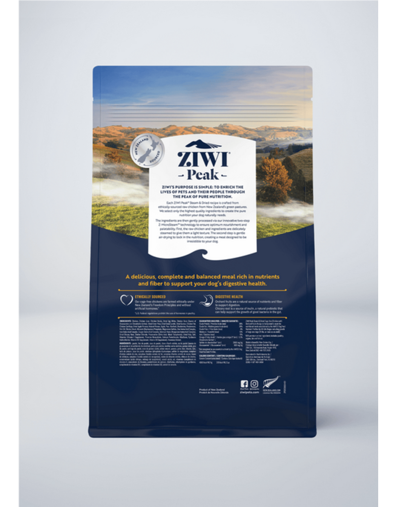 Ziwipeak ZiwiPeak Steam-Dried Dog Food | Chicken & Orchard Fruits 1.8 lb