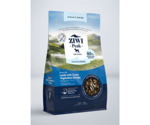 ZiwiPeak Steam-Dried Dog Food Lamb & Green Vegetables 3.3 lb - The