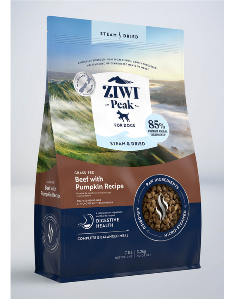 Ziwipeak ZiwiPeak Steam-Dried Dog Food | Beef & Pumpkin 7.1 lb