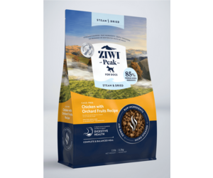 ZiwiPeak Steam-Dried Dog Food Chicken & Orchard Fruits 7.1 lb