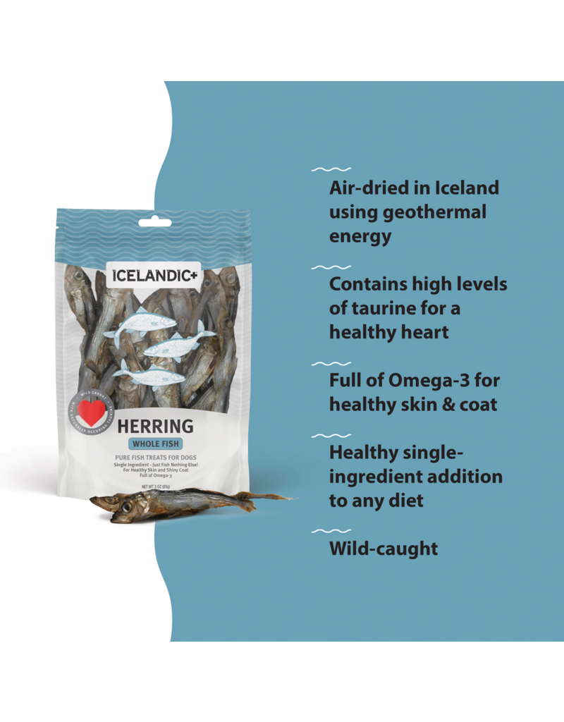 IcelandicPLUS Icelandic+ Dog Treats | Whole Herring 9 oz