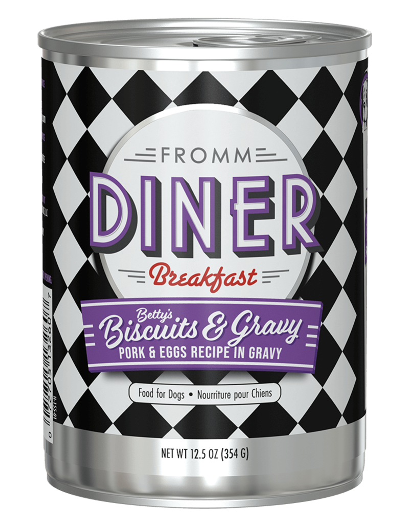 Fromm Fromm Diner Dog Food Can | Breakfast Betty's Biscuits & Gravy 12.5 oz single