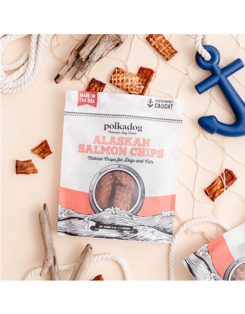 Polka Dog Bakery Polka Dog Bakery | Alaskan Salmon Chips 4 oz