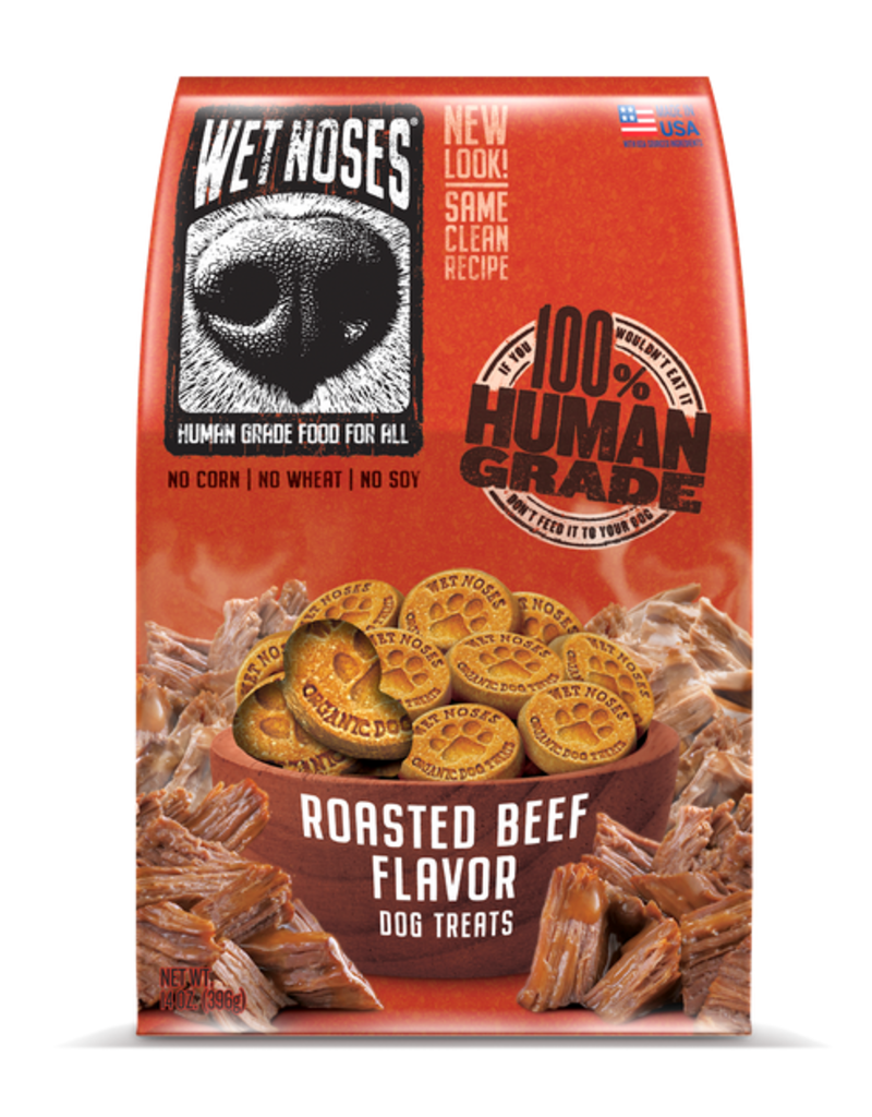 Wet Noses Wet Noses Crunchy Dog Treats  | Meaty Roasted Beef 14 oz