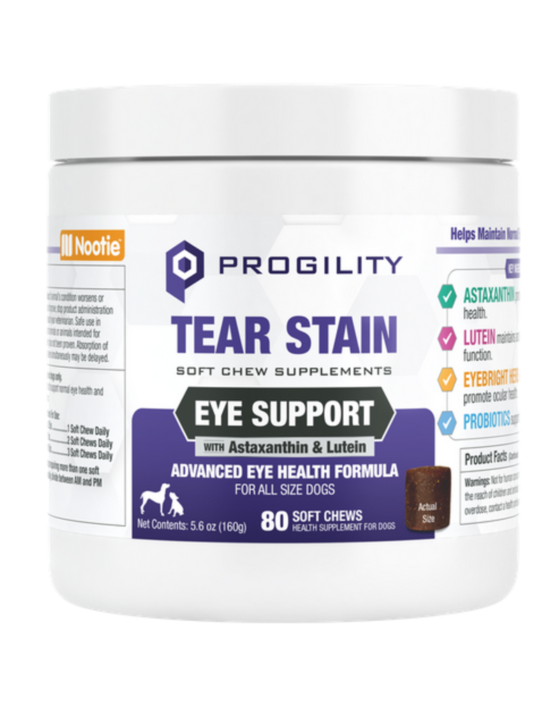 Nootie Nootie Progility Soft Chews | Tear Stain Eye Support for Dogs 80 Chews Mini
