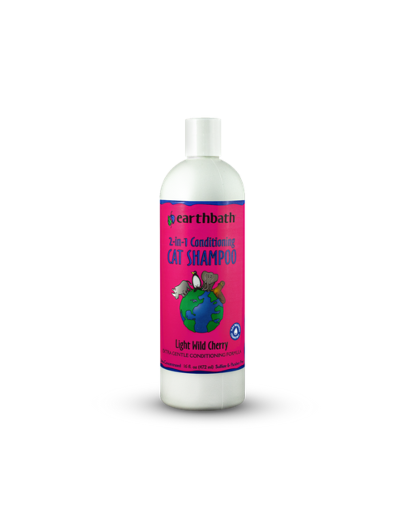 Earthbath Earthbath Shampoo & Conditioner | Light Wild Cherry Scent 2-in-1 for Cats 16 fl oz