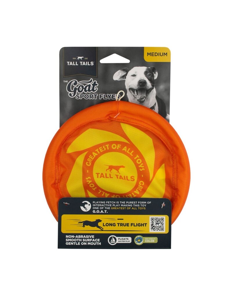 Tall Tails Tall Tails GOAT Dog Toys | 7" Orange Flyer