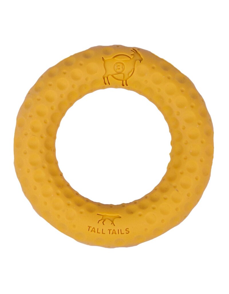Tall Tails Tall Tails GOAT Dog Toys | 3" Yellow Rubber Ring