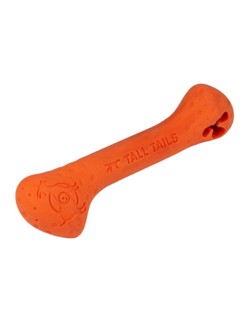 Tall Tails Tall Tails GOAT Dog Toys | 9" Orange Rubber Bone