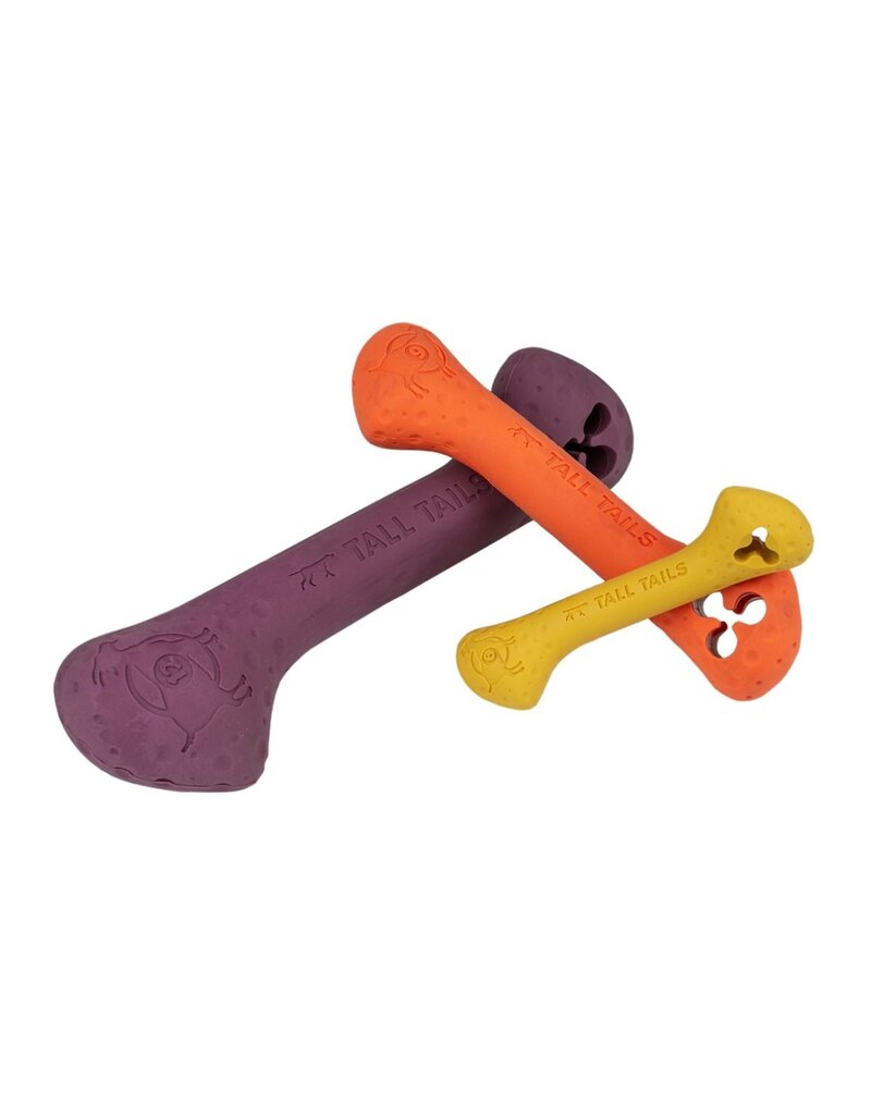 Tall Tails Tall Tails GOAT Dog Toys | 9" Orange Rubber Bone