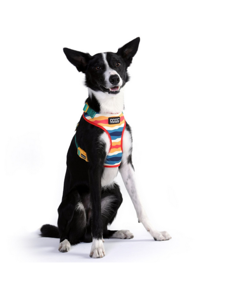 DOOG Gear DISC/D DOOG Neoflex Scout Harness | Red, Yellow & Blue Stripes Small