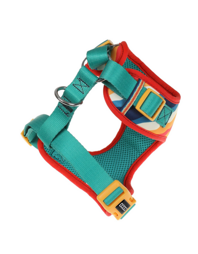 DOOG Gear DOOG Neoflex Scout Harness | Red, Yellow & Blue Stripes Large