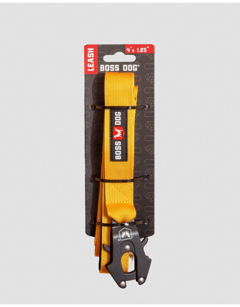 Boss Dog Brand Boss Dog Tactical | Yellow 4 ft Lead 1.25"