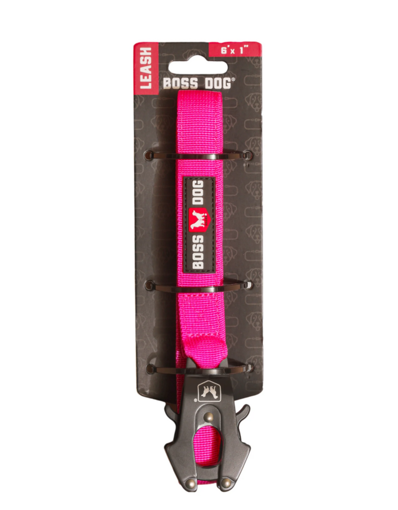 Boss Dog Brand Boss Dog Tactical | Hot Pink 6 ft Lead 1"