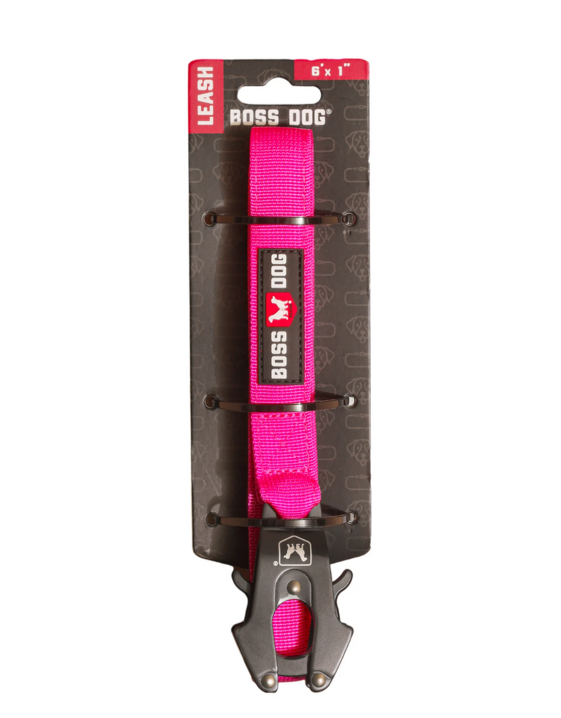 Boss Dog Brand DISC/D Boss Dog Tactical | Hot Pink 6 ft Lead 1"