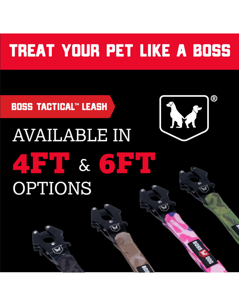 Boss Dog Brand Boss Dog Tactical | Hot Pink 4 ft Lead 1.25"