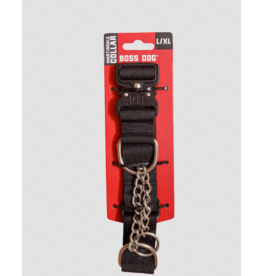 Boss Dog Brand Boss Dog Tactical | Black Martingale Collar 1.5" Large/ Extra Large (XL)