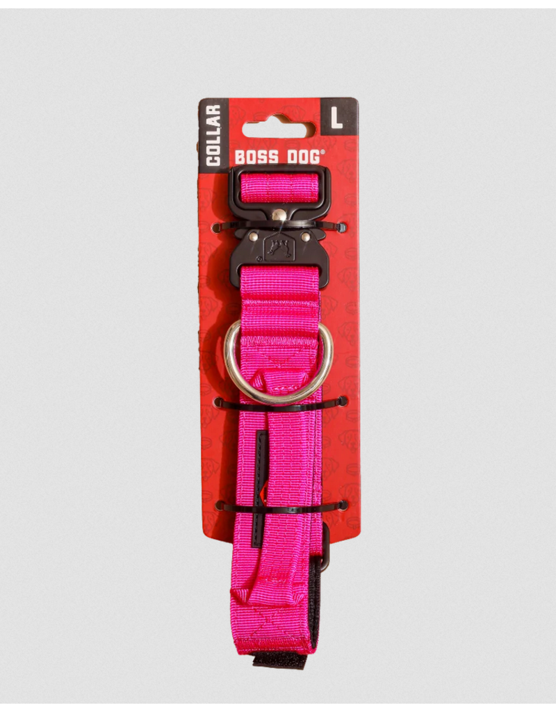 Boss Dog Brand DISC/D Boss Dog Tactical | Hot Pink Collar 1.5" Large
